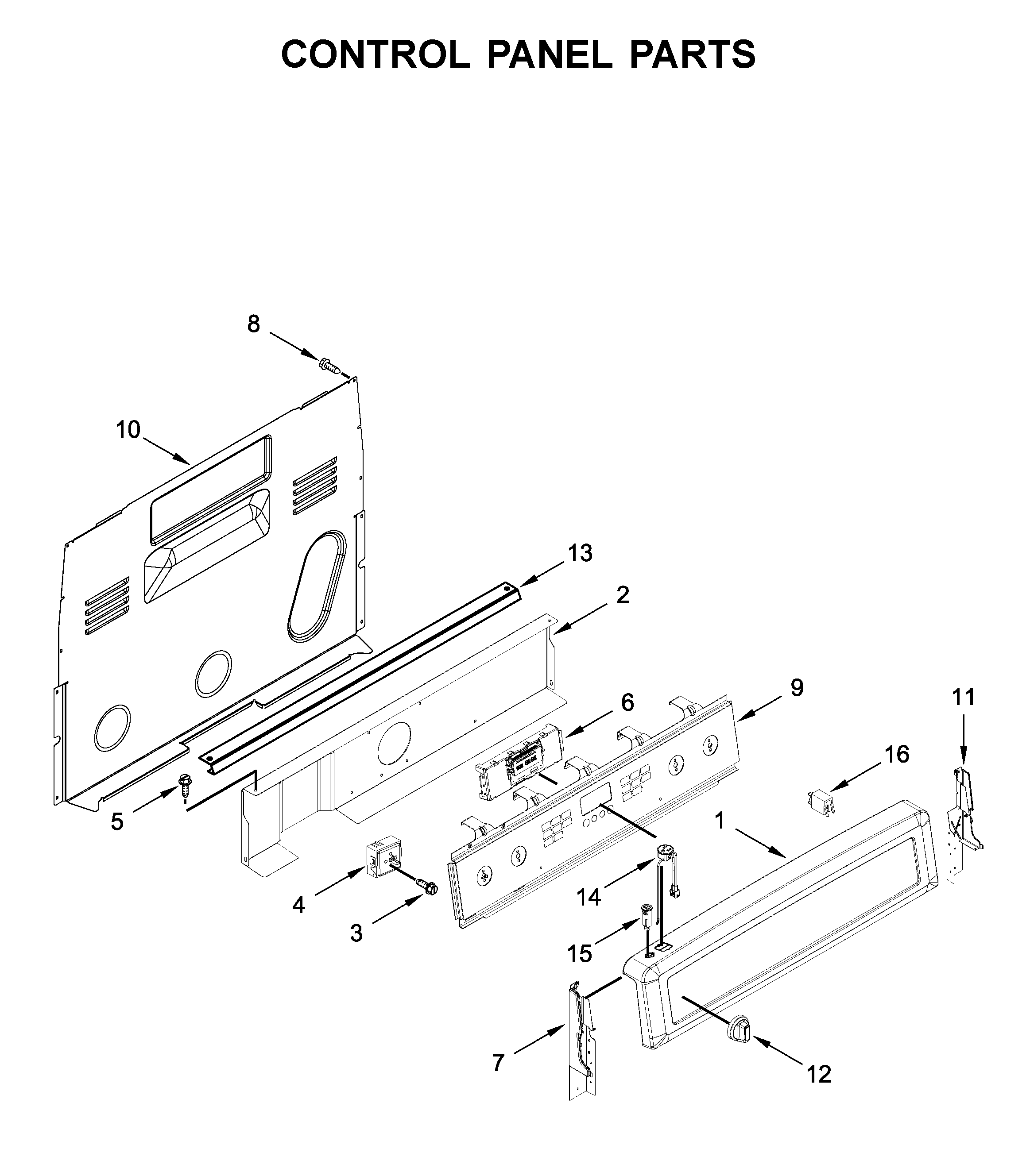 CONTROL PANEL PARTS