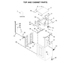 Maytag MVWB765FC4 top and cabinet parts diagram