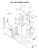 Top and cabinet parts
