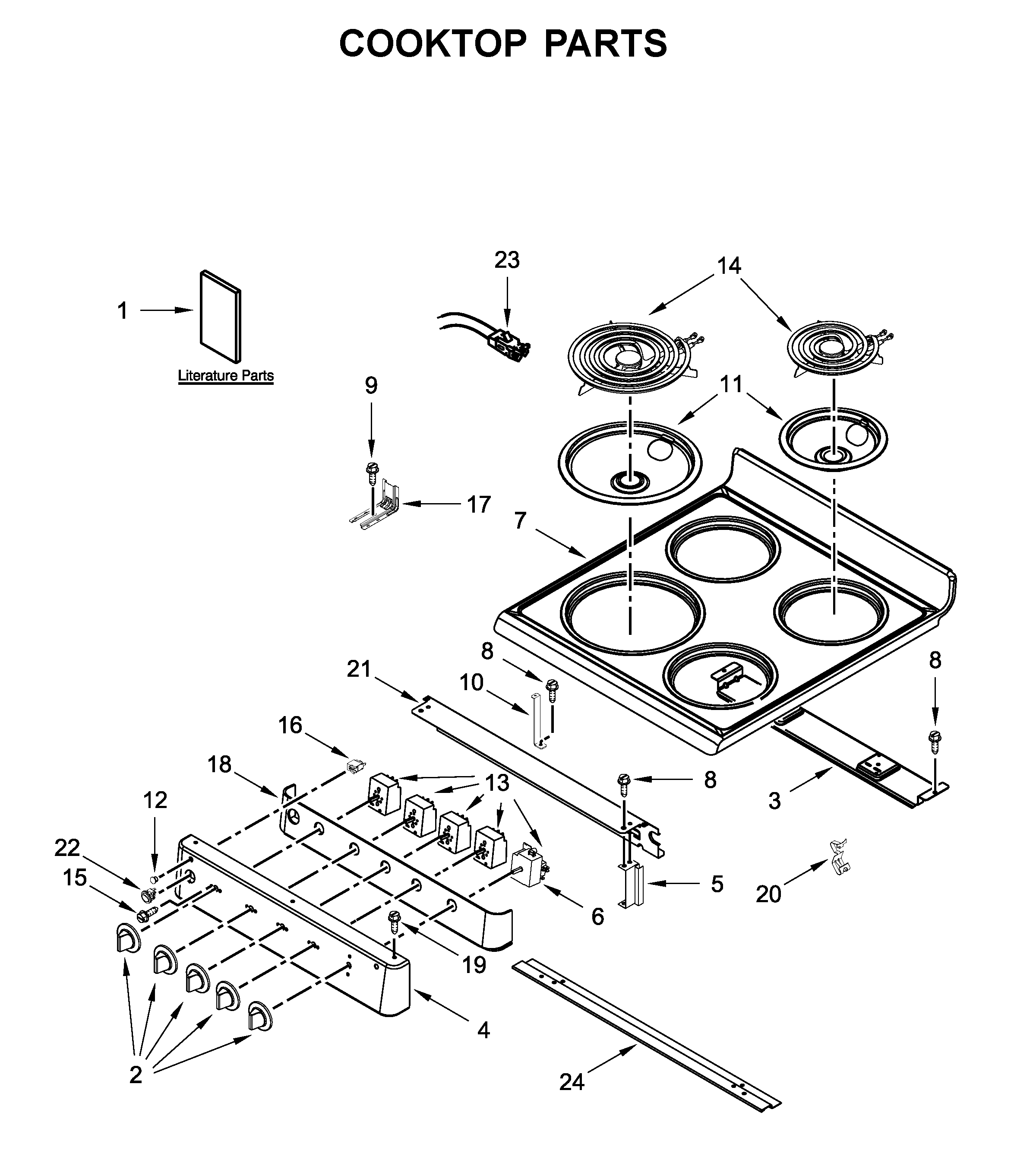 Cooktop parts