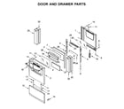 Amana AEP222VAW4 door and drawer parts diagram