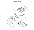 Whirlpool WEE510S0FW0 cooktop parts diagram