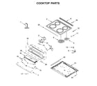 Whirlpool WEE510S0FW1 cooktop parts diagram