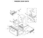Whirlpool WRF767SDHV00 freezer door parts diagram