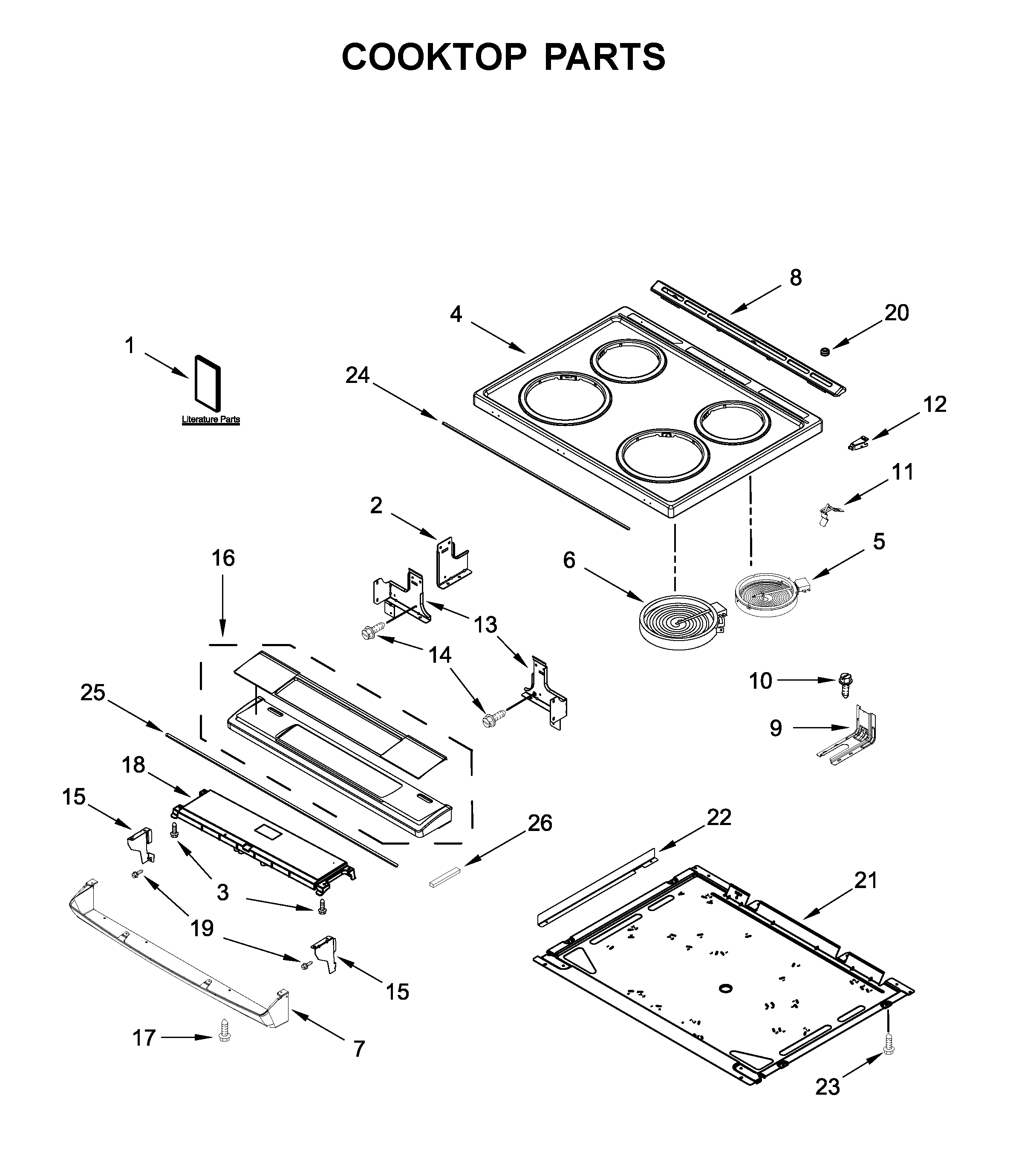 COOKTOP PARTS