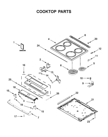 Cooktop parts