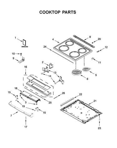 Cooktop parts