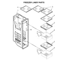 KitchenAid KRSC703HBS00 freezer liner parts diagram