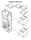 Freezer liner parts