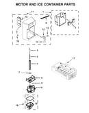 Motor and ice container parts