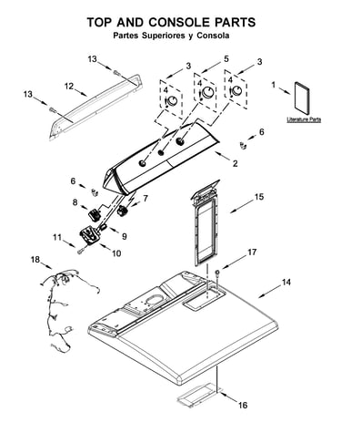Top and console parts
