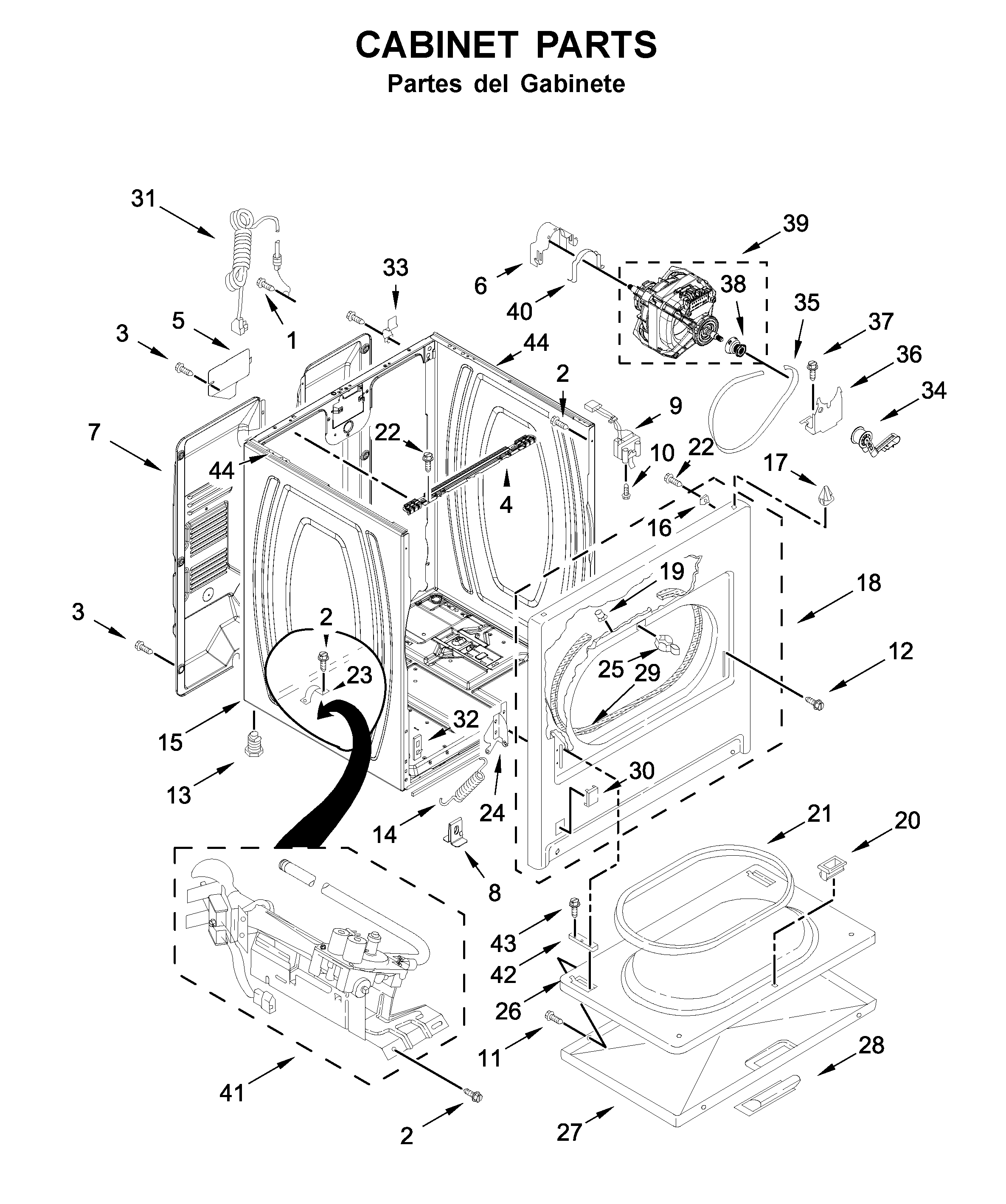 Cabinet parts