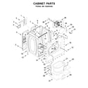 Whirlpool 7MWED2040JM0 cabinet parts diagram