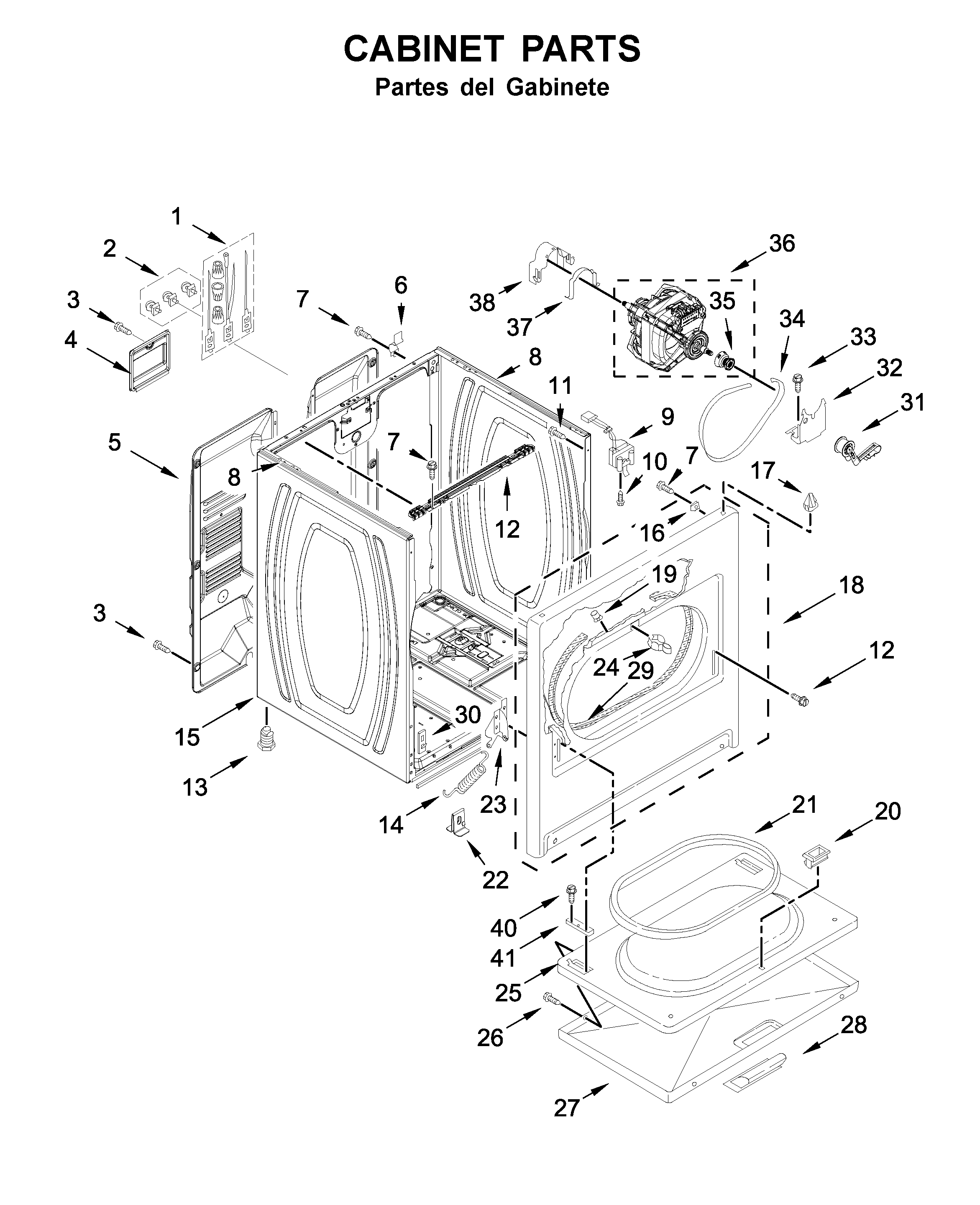 Cabinet parts