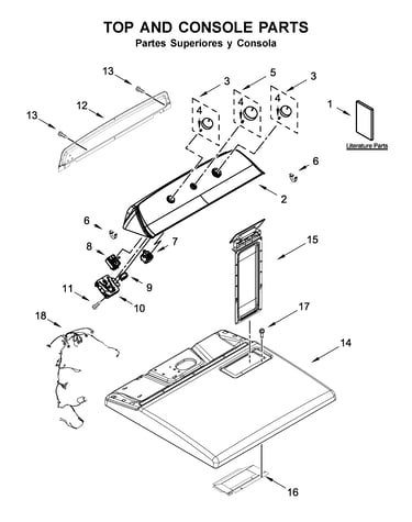 Top and console parts