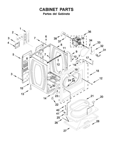 Cabinet parts