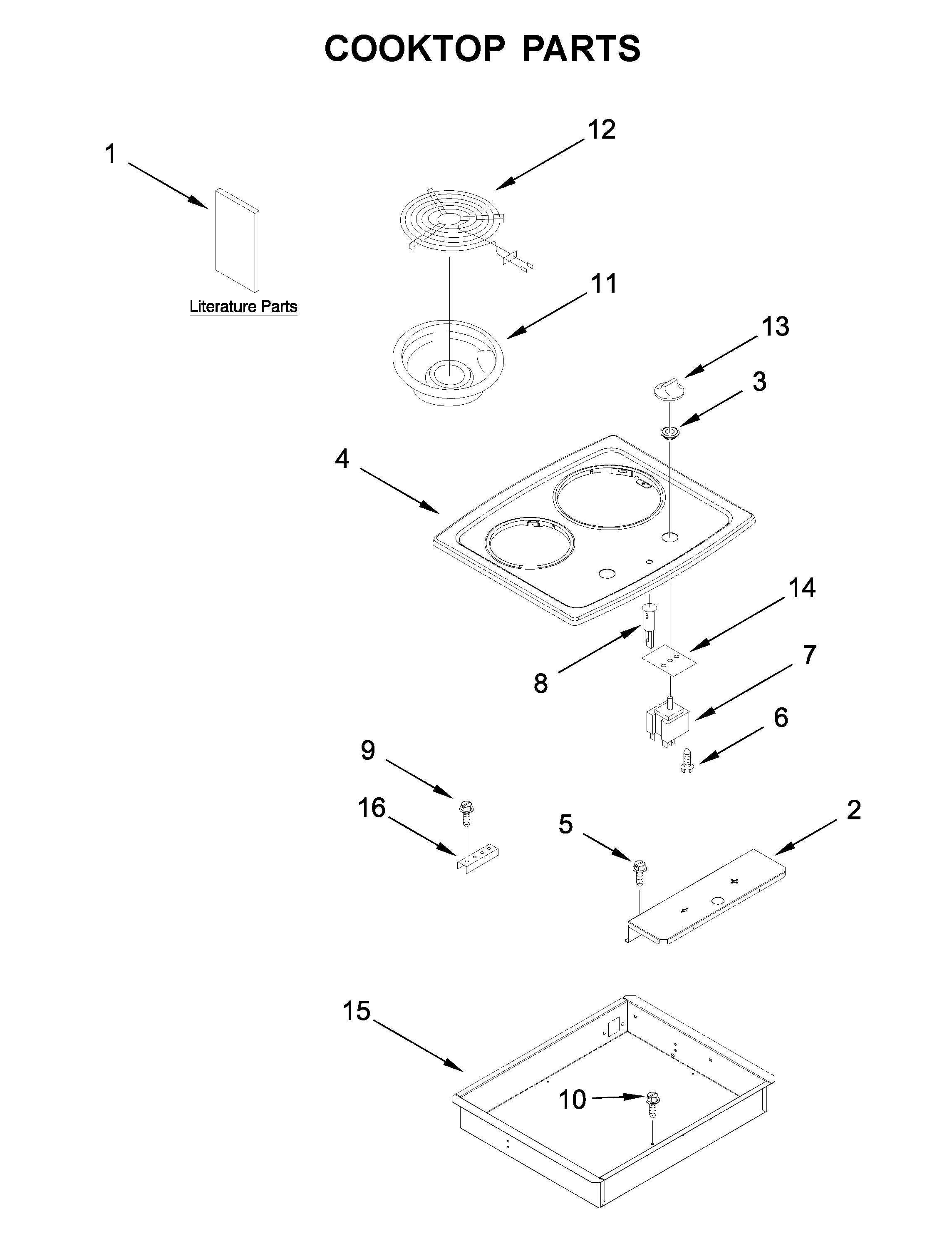 Cooktop parts