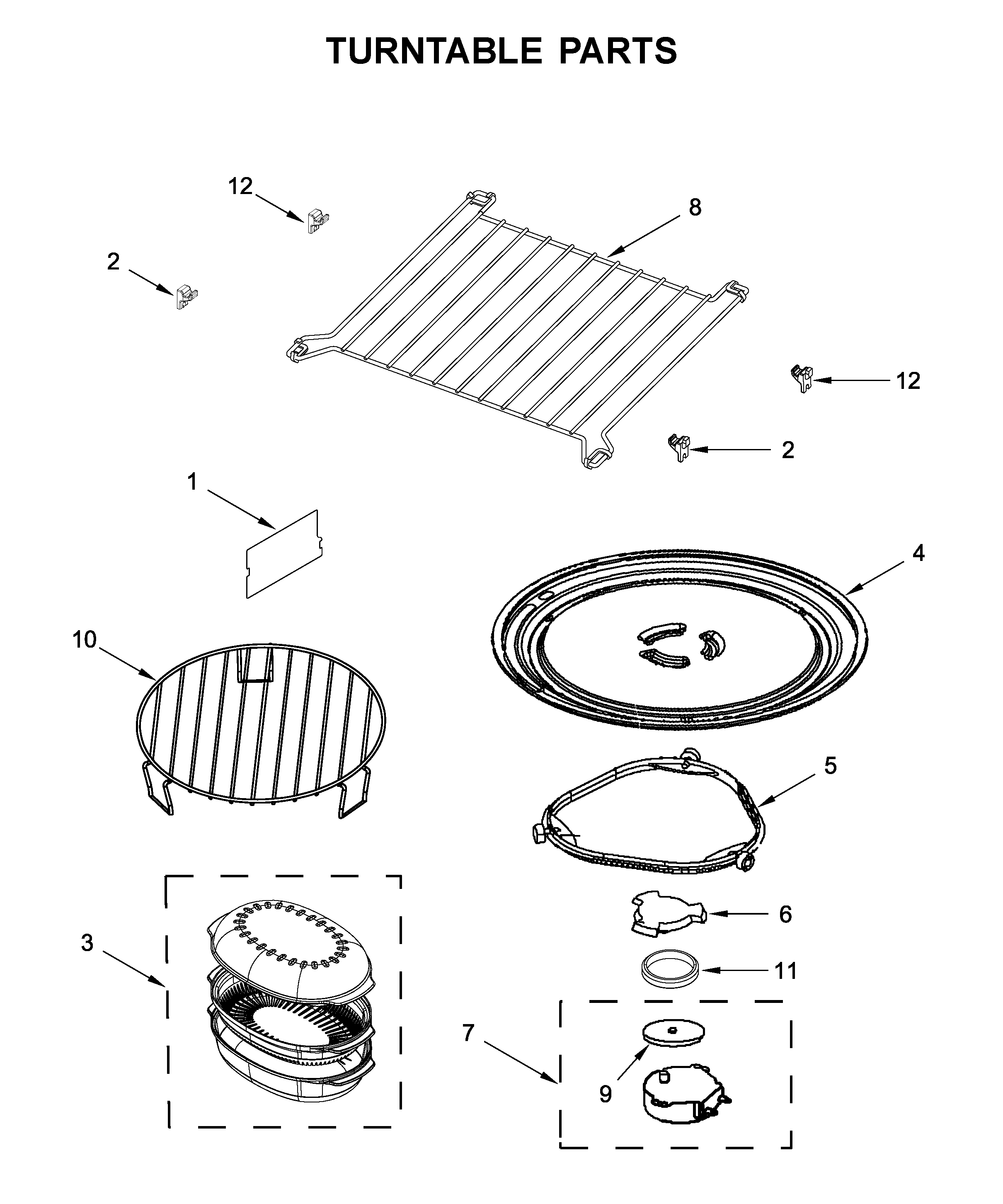 Turntable parts