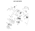 KitchenAid YKMHC319EBS4 air flow parts diagram