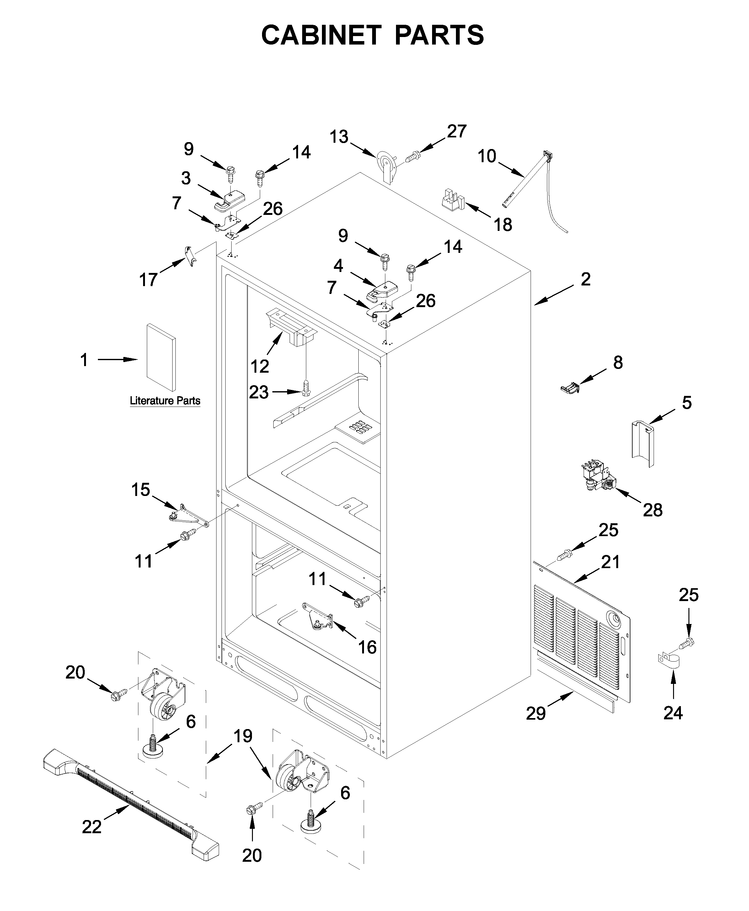 Cabinet parts