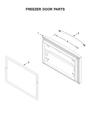 Freezer door parts