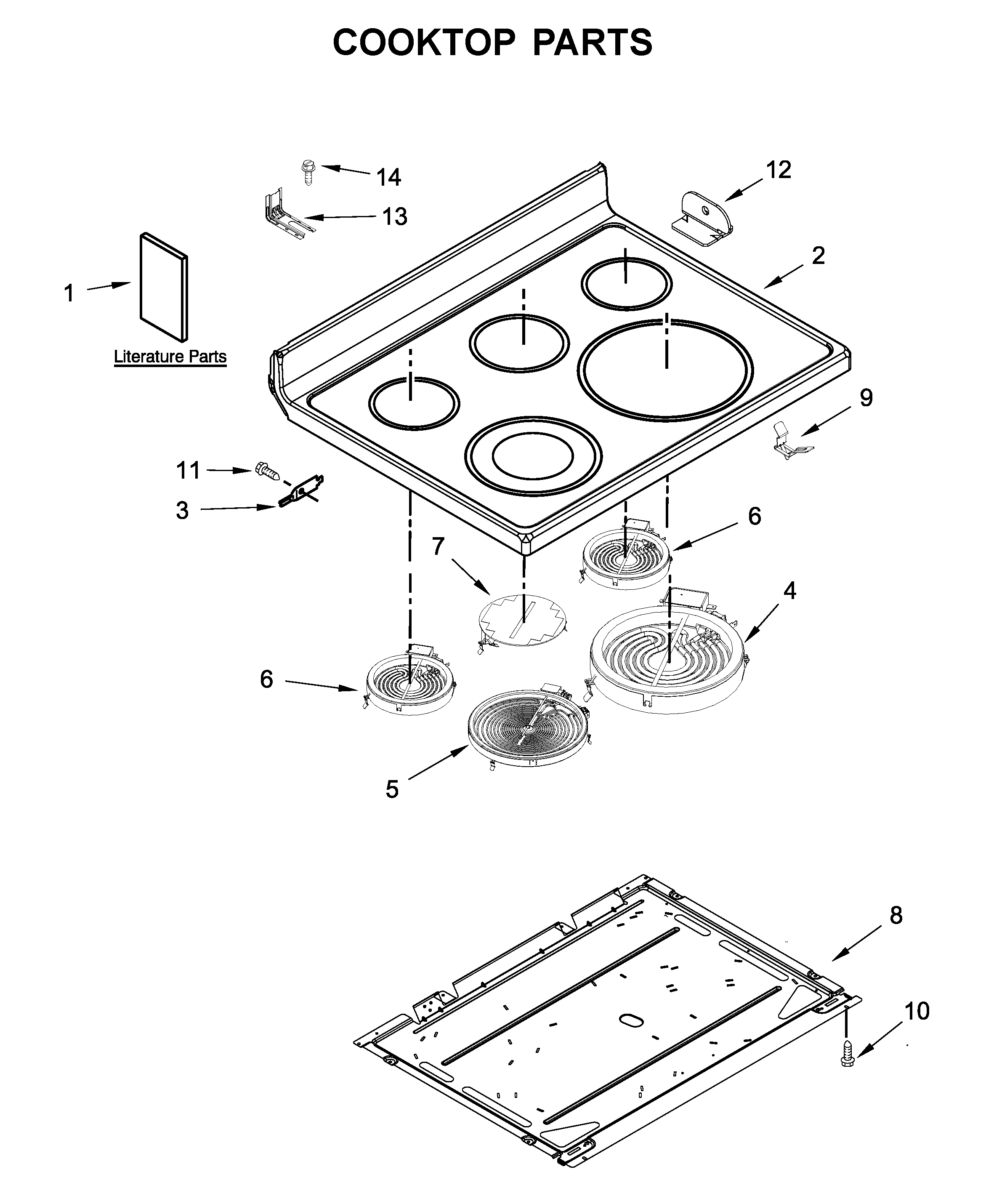 Cooktop parts