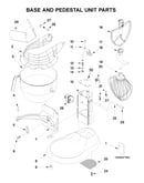 Base and pedestal unit parts