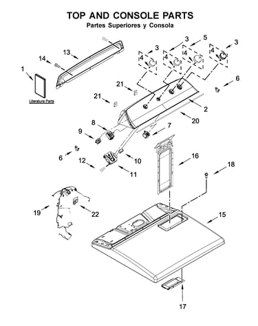 Top and console parts