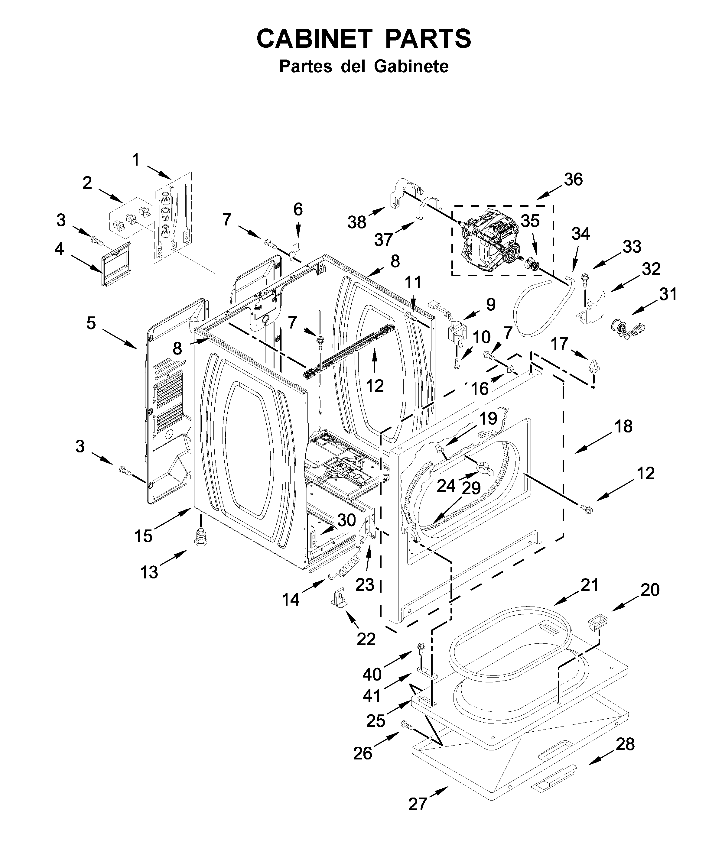 Cabinet parts