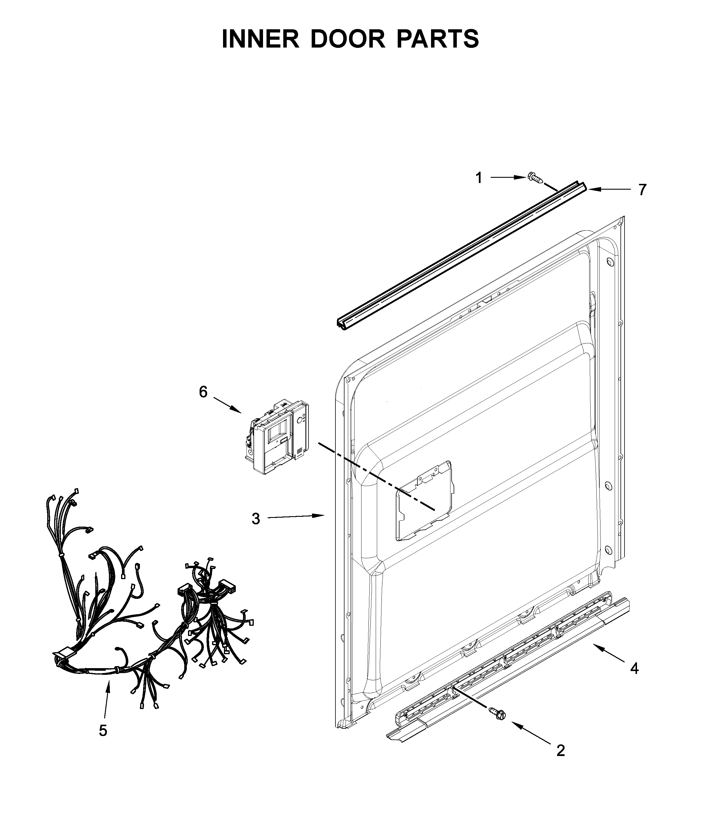 Inner door parts