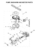 Pump, washarm and motor parts