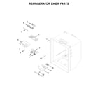 Maytag MBF1958FEZ04 refrigerator liner parts diagram