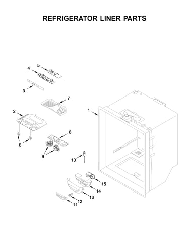 Refrigerator liner parts