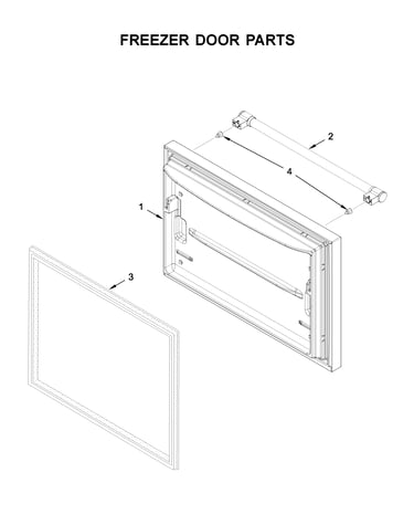 Freezer door parts