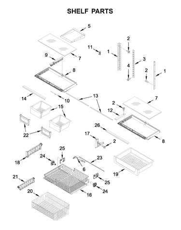 Shelf parts