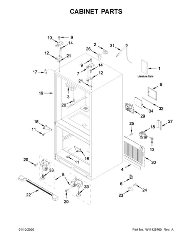 Cabinet parts