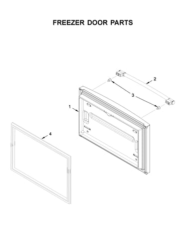 Freezer door parts