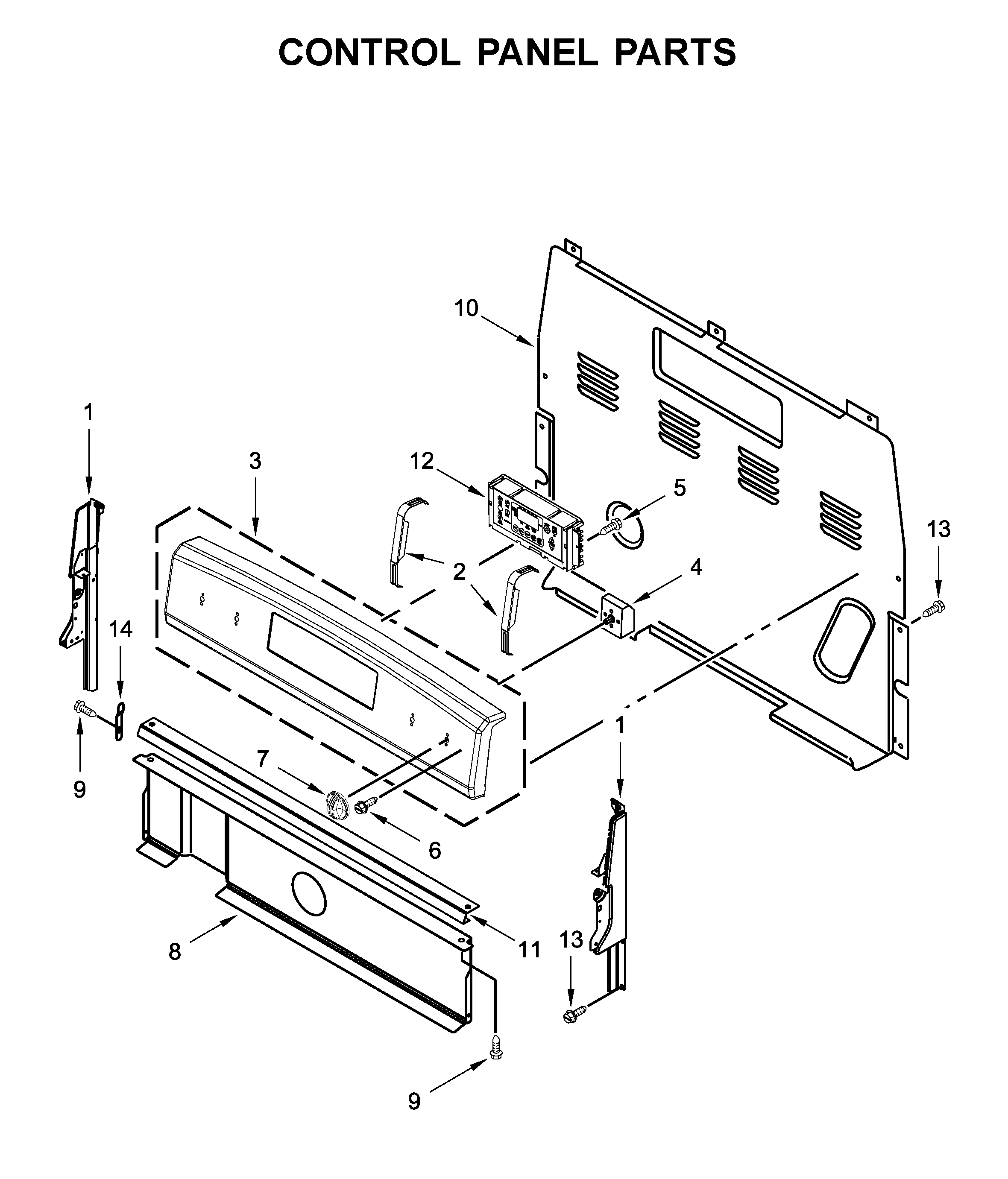 Control panel parts
