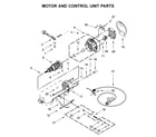KitchenAid 5KSM150PSBBX4 motor and control unit parts diagram