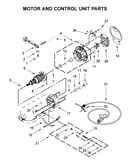 Motor and control unit parts
