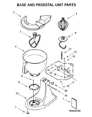 Base and pedestal unit parts
