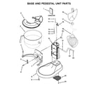 KitchenAid 5KSM7591XBSL0 base and pedestal unit parts diagram