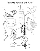 Base and pedestal unit parts