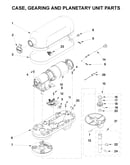 Case, gearing and planetary unit parts