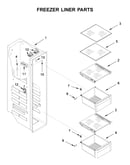 Freezer liner parts