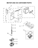Motor and ice container parts