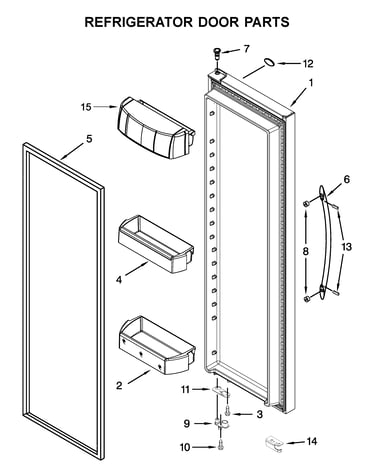 Refrigerator door parts