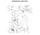 Whirlpool WRX986SIHZ01 refrigerator liner parts diagram