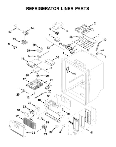 Refrigerator liner parts