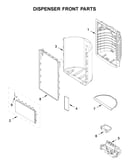 Dispenser front parts
